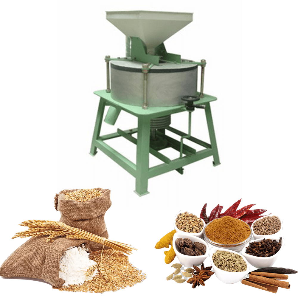 Commercial 16" (400 mm) Horizontal Bolt Type Flour Mill/Atta Chakki 65kg/hr Without Motor